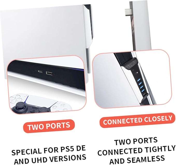 Uonlytech USB Hub Extension Adapter Port USB Splitter Fast Data Transfer for Laptop and Multiple Devices No Driver Required Compact Design for Easy Use
