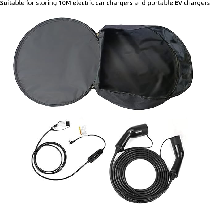 EV Cable Bags, Storage & Organizer for Cables, Cords, and Hoses, Portable EV Chargers Cable Storage Bags, Electric Car Charger Case for EV Cable