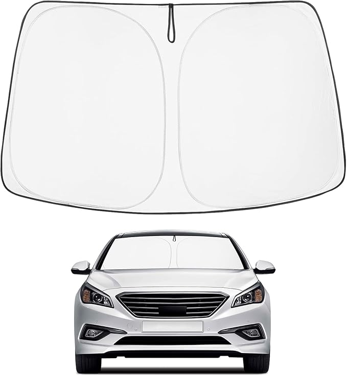 Proadsy 2026 Upgrade Front Windshield Sun Shade Foldable Sunshade Protector Custom Fit 2015-2019 Sonata Sedan Accessories