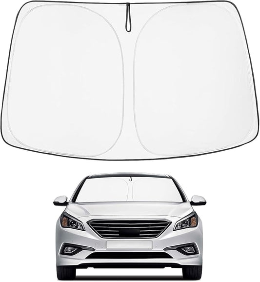 Proadsy 2026 Upgrade Front Windshield Sun Shade Foldable Sunshade Protector Custom Fit 2015-2019 Sonata Sedan Accessories