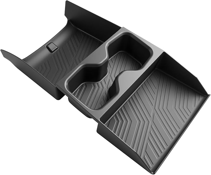 SKTU 2025 2026 Tucson Center Console Organizer for 2025 2026 Hyundai Tucson Limited/Hybrid Console Tray Hyundai Tucson 2025 2026 Accessories Lower Console Tray with Cup Holder (Limited/Hybrid Only)