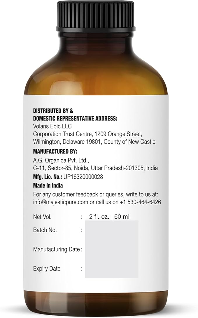 Majestic Pure Essential Oil with Glass Dropper - 100% Pure and Natural - Essential Oils for Diffuser, Aromatherapy, Soap and Candle Making, Lavender Essential Oil, Lavender Oil, 2 Fl Oz