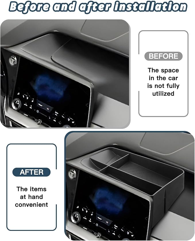 Ruiya For Lexus TX Center Console Organizer for Lexus TX 350 Accessories Double Layer Armrest & Dash Storage Tray Compatible with 2024 2025 2026 Lexus TX (TX350/TX500h+/TX550h)(3Packs)
