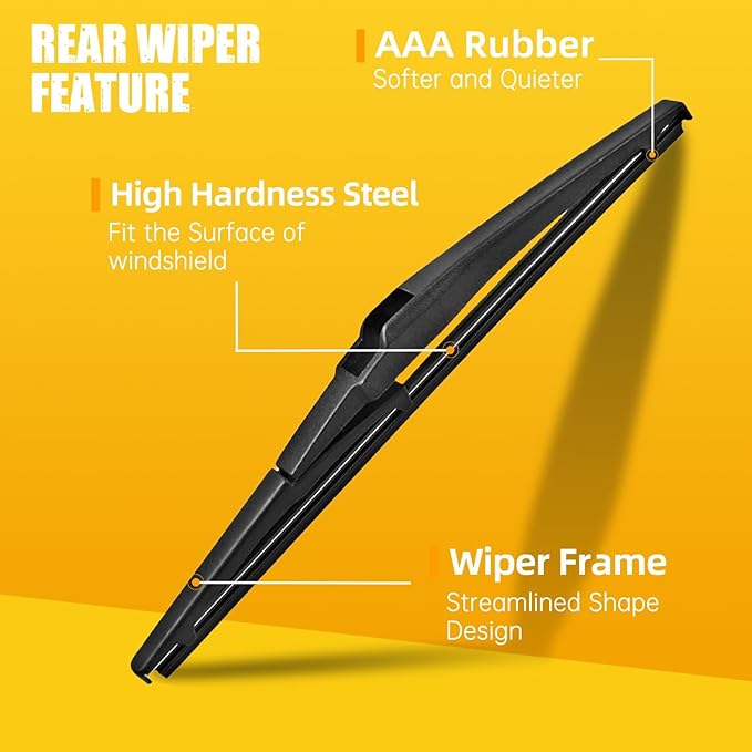 MIKKUPPA 26"+16"+11" Windshield Wiper Blades Replacement for 2016-2020 Kia Sorento, Front & Rear Wiper Blades Set, Durable Stable Quiet All Season (Pack of 3)