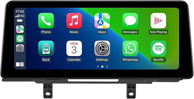 12.3-Inch Car Stereo GPS Navigation System for BMW X5 F15 X6 F16 (2014-2017) NBT System, Wireless CarPlay Android Auto Upgrade Factory Radio Bluetooth WiFi Touch Screen