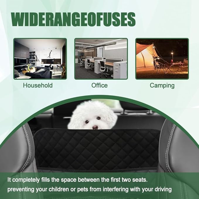 Car Purse Holder, Car Front Seat Organizer, Handbag Holder Between Seats, Large Capacity Seat Bag Box, Car Accessories Consoles and Organizers Pocket, Vehicle Backseat Barrier for Kids Pet