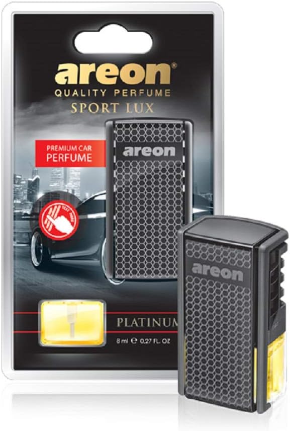 AREON AC03 Car Freshener Vent Clip Luxury and Elegant 0.27 oz Car Perfume, Platinum Scent