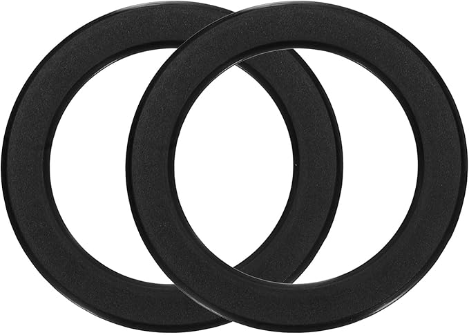 uxcell Magnetic Adapter Ring, 2Pcs Magnetic Sticker Ring ABS Universal Magnet Wireless Charging Conversion Kit for Mobile Phone Case Wireless Charger, Black