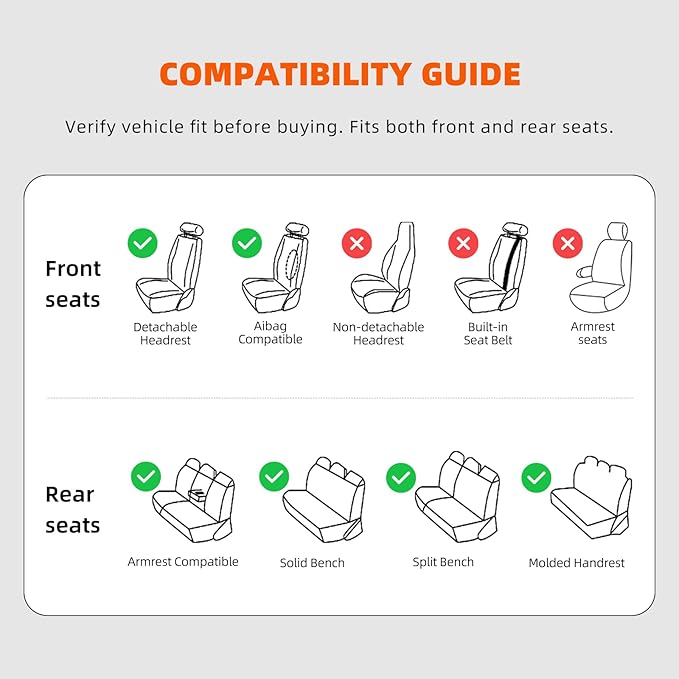 KEYOOG 5-Seater Waterproof and Breathable Nappa Leather Car Seat Covers Full Set, Fit for Front and Rear Seats of Cars, Compatible with Airbags, Car Seat Protector Covers for Most Cars - Wine red