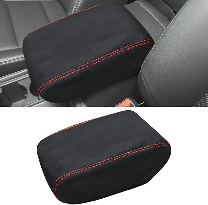 Compatible with Center Console Armrest Cover for Honda CRV 2012 2013 2014 2015 2016 Leather Arm Rest Storage Box Lids Cushion Protector Pad