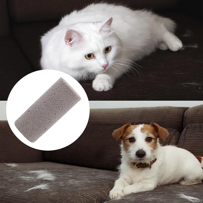 4 Pack Pet Hair Remover for Cat Hair Removal, Pet Fur Remover Pumice Stone for Dog Hair Removal, Remove Dog Cat Hair Quickly from Carpet, Furniture, Car, Bedding and Clothing