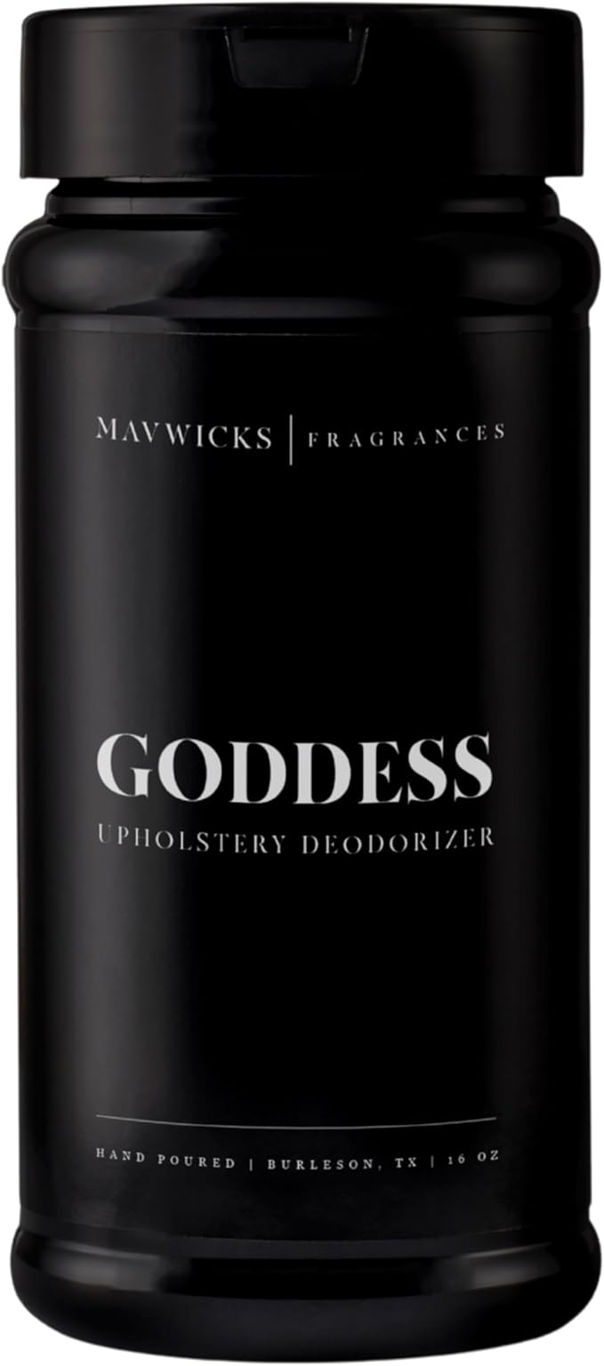 Mavwicks Fragrances - Upholstery Deodorizer (Goddess) 16 Oz - Rug, Couch & Carpet Deodorizer - Vacuuming Powder, Pet Safe Carpet Freshener Powder - Odor Eliminator for Home