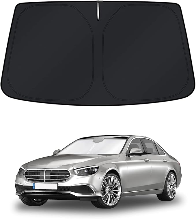KUST Windshield Sun Shade for Mercedes-Benz S-Class 2015-2025 Window Accessories Shade Sun Visor Foldable Block UV Rays Keep Car Cooler