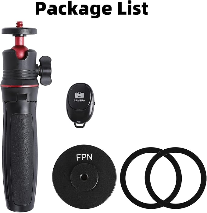 Magnetic Cell Phone Tripod for MagSafe, Mini Extendable Selfie Stick and Tripod Stand with 360° Ball Head, Compatible with iPhone 16 15 Pro Max Plus 14 13 12 Series