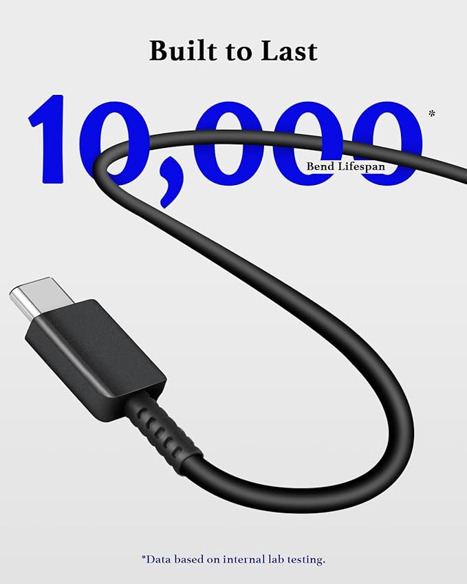 25W Type C Charger Fast Charging 10 ft, USB C Charger Block & Android Phone Chargers Cord 10 Foot for Galaxy S25 Ultra/S25/S25+/S24 Ultra/S24/S24+/S23/S22 Ultra