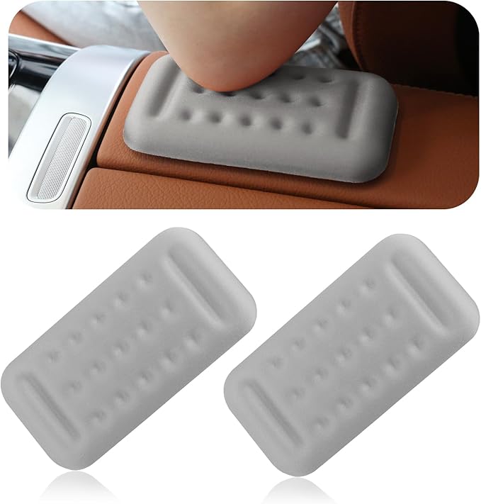 2PCS Car Arm Rest Elbow Pads,Comfortable Car Arm Rest Cushion with Memory Foam Pad for Arm Support,Universal Car Interior Accessories Car Door Armrest Pad (Gray)