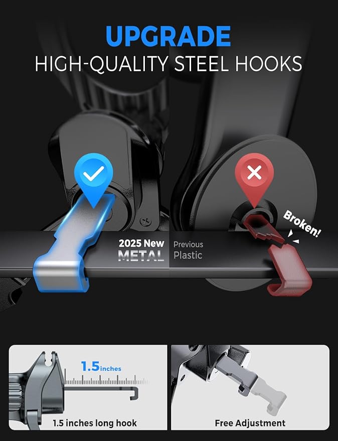 eSamcore Fits MagSafe Car Mount Strong N52 Magnets car Vent Magnetic Phone Mount Adjustable Air Vent Cell Phone Holder Clip for iPhone 16/15/ 14/13/ 12/ Pro Max [1 Pack]
