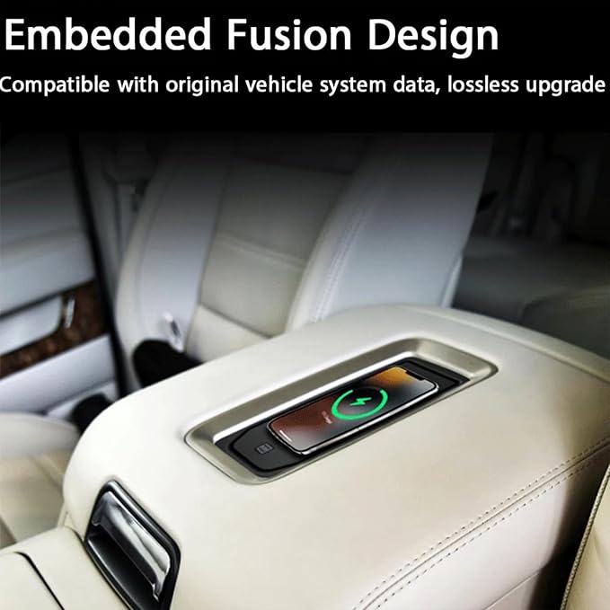 for GMC Yukon Chevrolet Tahoe Suburban 2014-2021 Wireless Charger QI Phone Fast Charging Panel Car Accessories