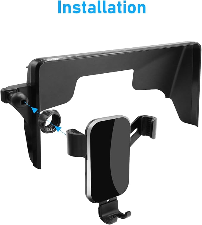 Compatible with Honda Accord Phone Mount 2018 2019 2020 2021 2022,10th Gen Accord Phone Holder for 8 inch Navigation Screen,Accord Cell Phone Holder 360 Degree Rotation Mounted Anti-Shake,black