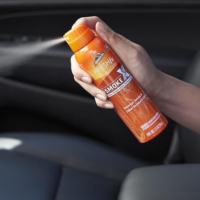 Armor All Fresh FX Smoke X Car Odor Eliminator Spray Variety Pack , Car Air Fresheners, Set of 2, Midnight Air and Citrus Breeze Scents, 3.5 Oz Each