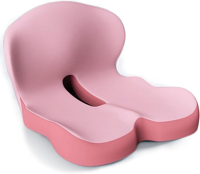 Back and Seat Cushion,Truck Seat Cushion for Long Driving,Ergonomic Non Slip Memory Foam Seat Skin with Back Support,L-Shaped Lumbar Support,Breathable & Machine-Washable,for Car,Office,Home