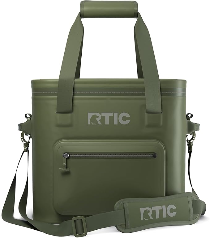 RTIC 30 Can Ultra-Tough Soft Cooler Pro, Insulated, Waterproof, Leak Proof, Portable Floating Bag for Beverage, Drink, Lunch, Outdoor, Beach, Car,Camping, Picnic, Fishing, Boat