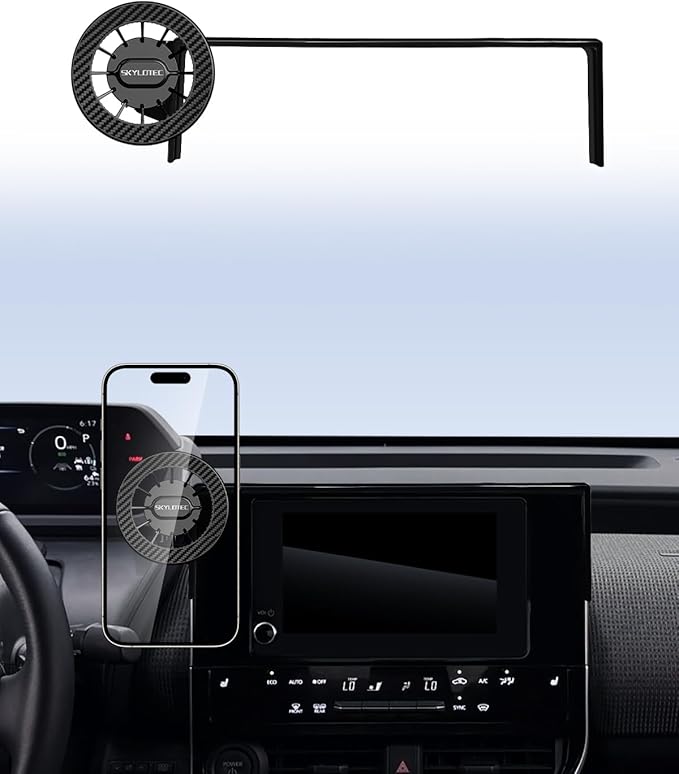 Car Phone Holder for Subaru Solterra/Toyota bZ4X 2023 2024 2025 Accessories 8/12.3-Inch Screen Fixed Clip, Automobile Cradles Magnetic Phone Mount Compatible with MagSafe, Magnets Cell Phone Base