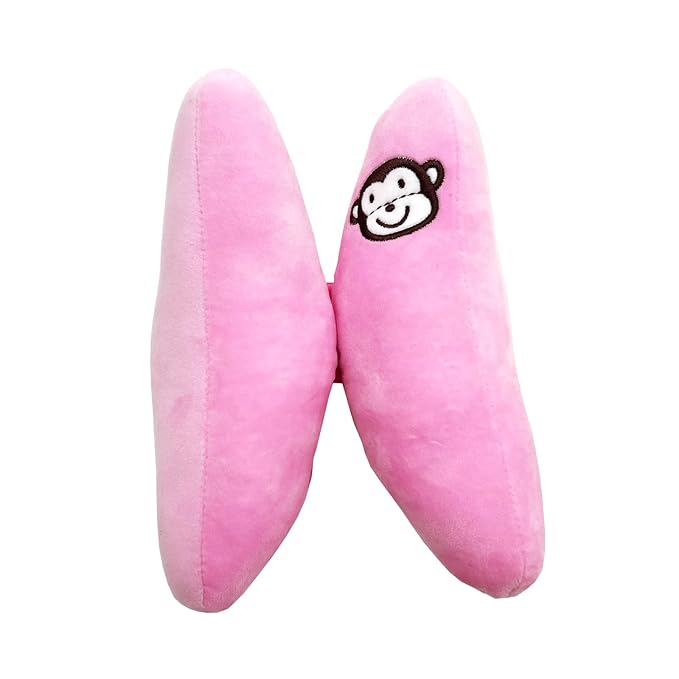 Adjustable Travel Pillow for Toddler, Portable Head Support for Car Seats for Newborn, Banana Stroller Headrest Pillow for Baby, Headrest Head Protection Pillow, Pink