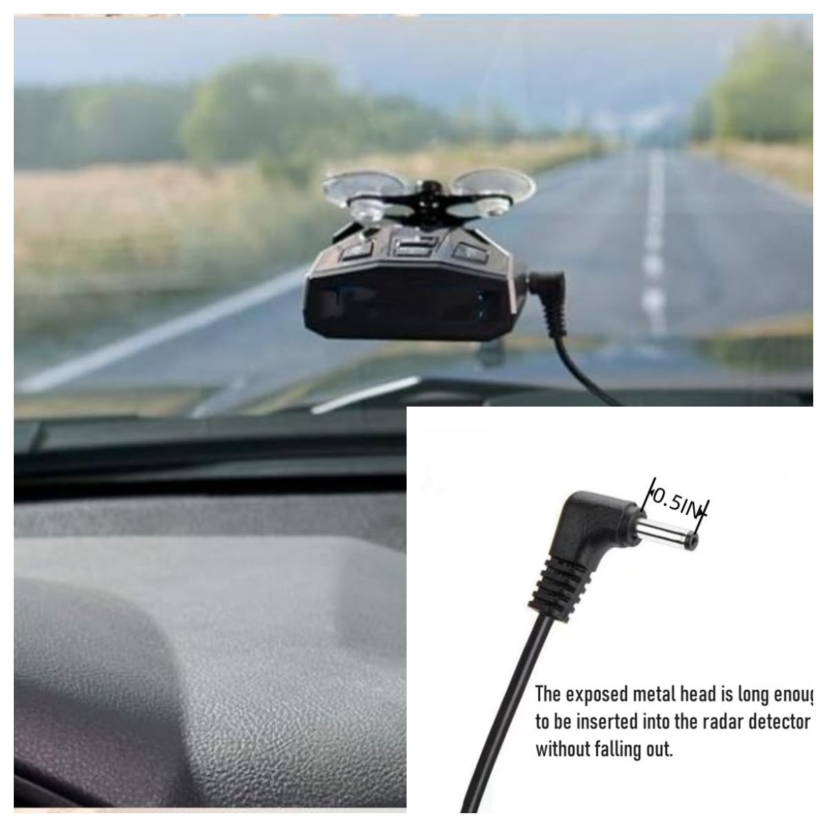 Radar Detector Power Cord Compatible with Cobra RAD 480i 350 380 450 Uniden DFR1 DFR3 DFR5 Whistler etc Radar Detector Dc3.5 to Type C（Type C 7FT