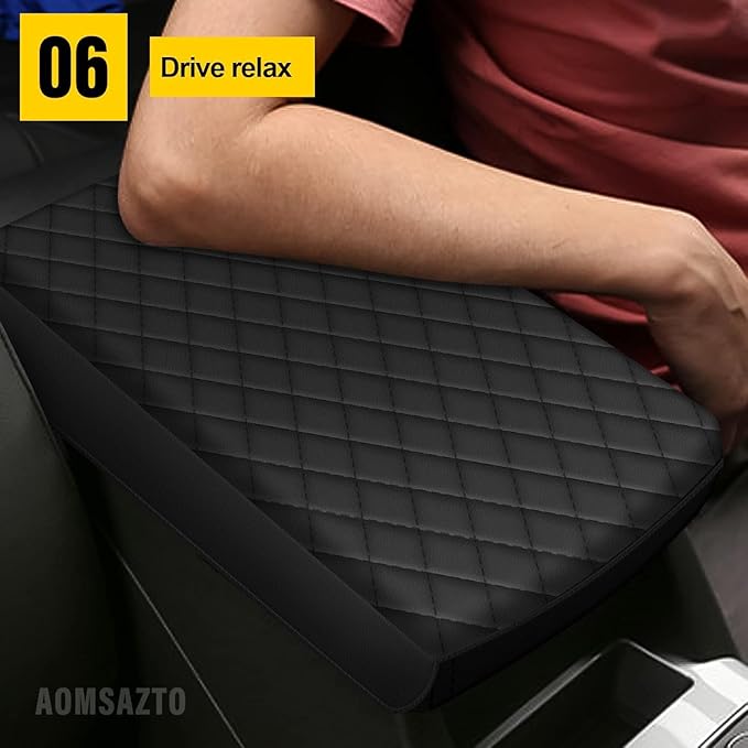 AOMSAZTO Console Covers for 2016-2025 Chevrolet Malibu Armrest Pad for Chevrolet Malibu Black
