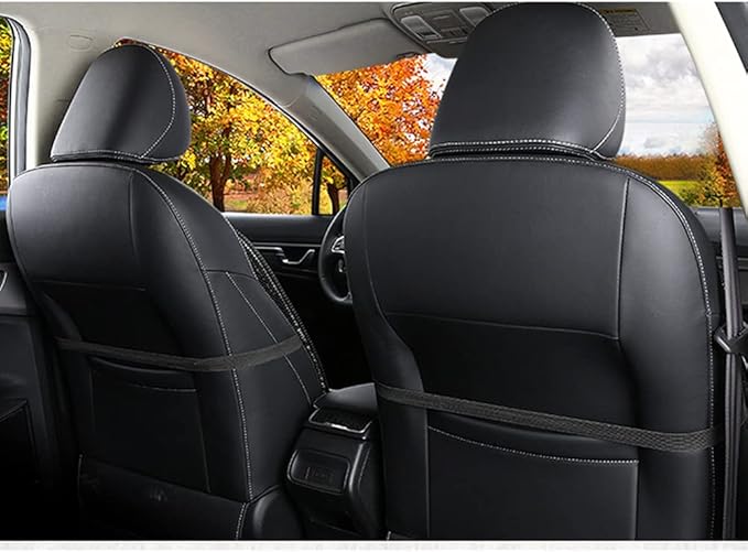 Blueshyhall Wooden Beaded Car Seat Cover Comfortable Massage Car Seat Cushion Cool Breathing–Universal SUV Auto Office Home, Black