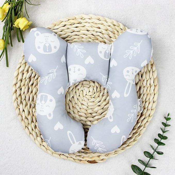 Baby Car Seat Head Support Pillow -Baby Travel Pillow Toddler Infant Head and Neck Support for Car Seat,Pushchair -Bear