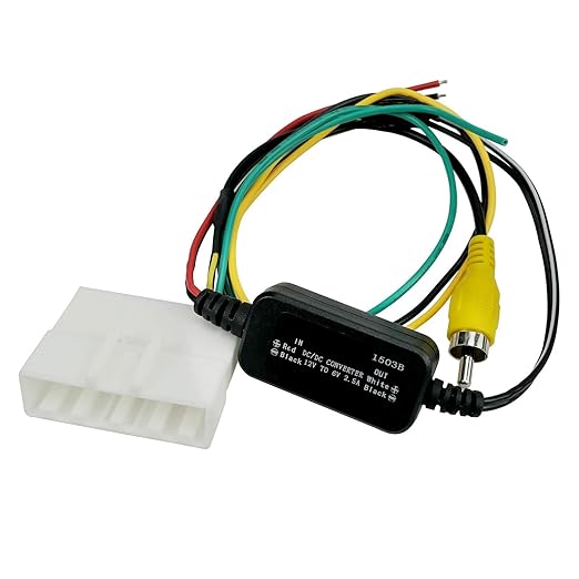 UX-NI006 Backup Camera Retention Wire Harness Compatible with Nissan Frontier Altima Murano Rogue Titan Juke Sentra Cube Quest Leaf Car Audio & Video Input Adapters Includes 12v to 6v Converter