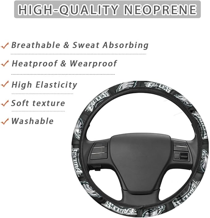Universal Car Steering Wheel Cover, Automotive Vehicle Accessory (L-FXPT-LY)