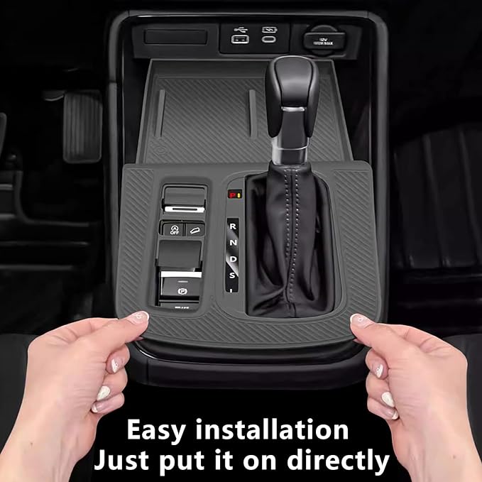 Temmis Center Console Silicone Organizer Wrap for Honda CRV 2023-2026 (Gasoline & Hybrid), Full-Wrap Center Consel Electrostatic adsorption Cover for Honda CRV-Red