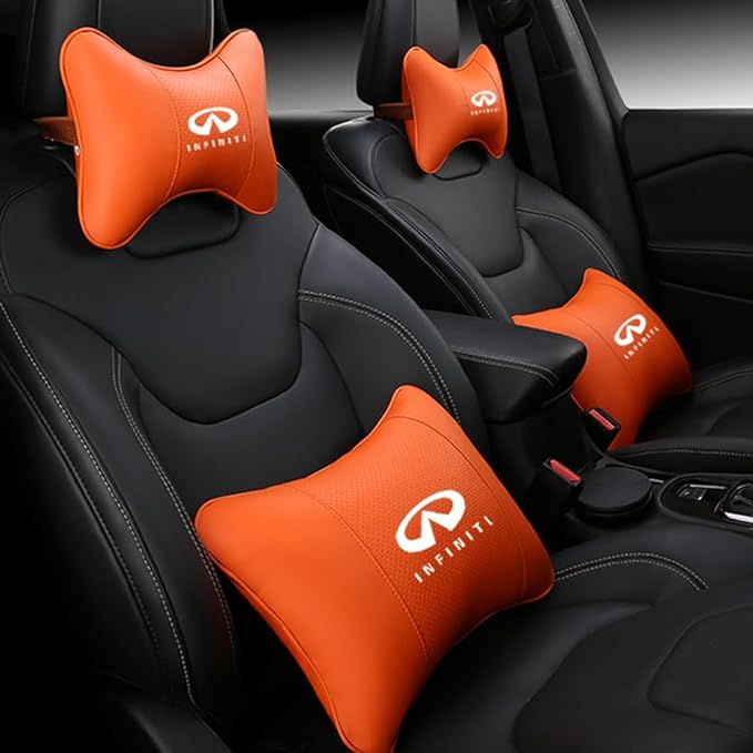 Car Seat Headrest Pillow for Infiniti Q50L/QX50/QX60/ESQ/QX30 Head Support Rest Pillow Lumbar Support Lumbar Pillow Cushion Back Cushion Back Pillow Accessories