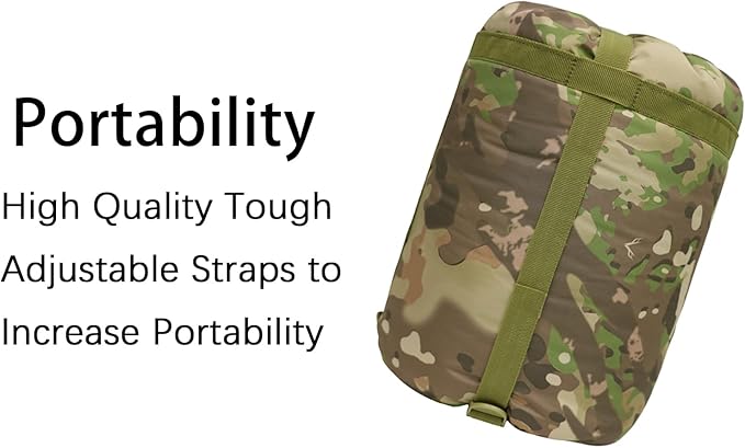 Poncho Liner Military Insulation Blanket Camo with Compression Carry Bag for Outdoors Hiking Jungle Hunting Gear
