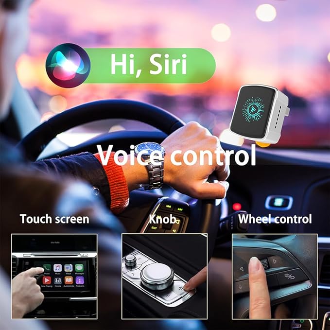Wireless CarPlay Adapter & Android Auto (2-in-1) - Mini USB/USB-C Adapter Converts Wired to Wireless, Plug & Play, Stable Lag-Free for iPhone & Android (2026 Upgraded)