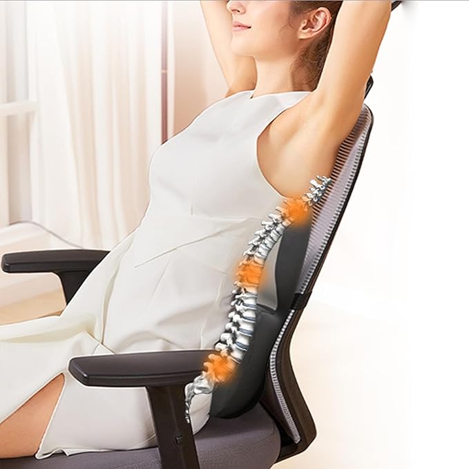 OhMill Inflatable Back Supports Lumbar Support Cushion Lumbar Support Pillow Car Seat Cushion Back Pain Car Seat Pillow