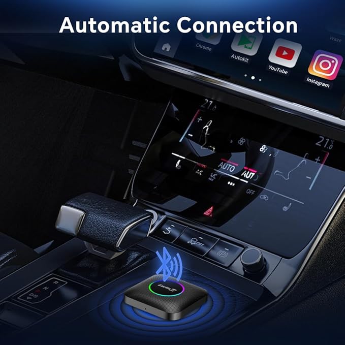Wireless CarPlay Adapter for Netflix︱YouTube︱TikTok Streaming: CarlinKit Tbox (SM6225, 8-core, 8GB+128GB)
