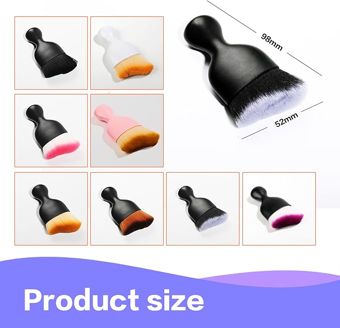 AOCISKA Car Interior Detailing Brush,Soft Bristle Cleaning Brush Car Detailing Brush Dusting Brush,Car Interior Cleaning Tool,Auto Detail Brush Car Dash Duster Brush (Black&Double Purple)