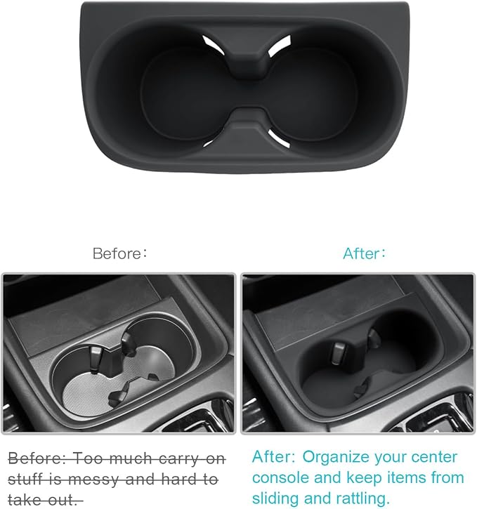 CDEFG for 2023 2024 2025 2026 Honda HR-V Center Console Organizer Tray for 2023-2026 Honda HR-V(Sport,EX-L,LX) Accessories Console Tray Storage Box Cup Holder
