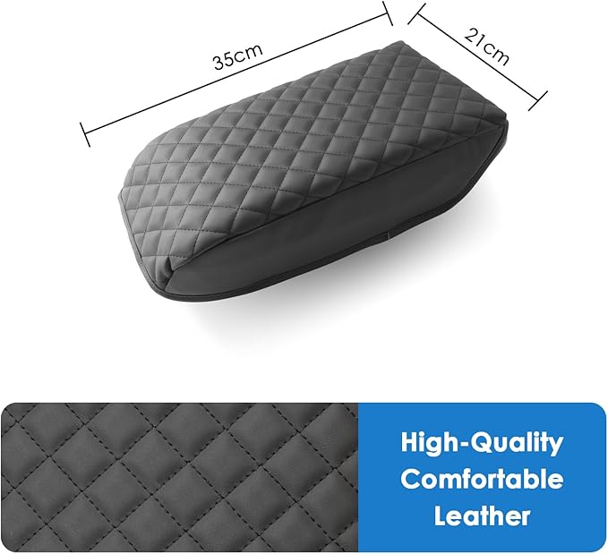 2023 2024 2025 2026 Accord Hybrid Center Console Cover for Honda Accord Hybrid (Sport,EX-L,Sport-L,Touring) /Accord (LX,SE,EX), Cushion Leather Armrest Cover 2025 Accord Accessories (Padded)
