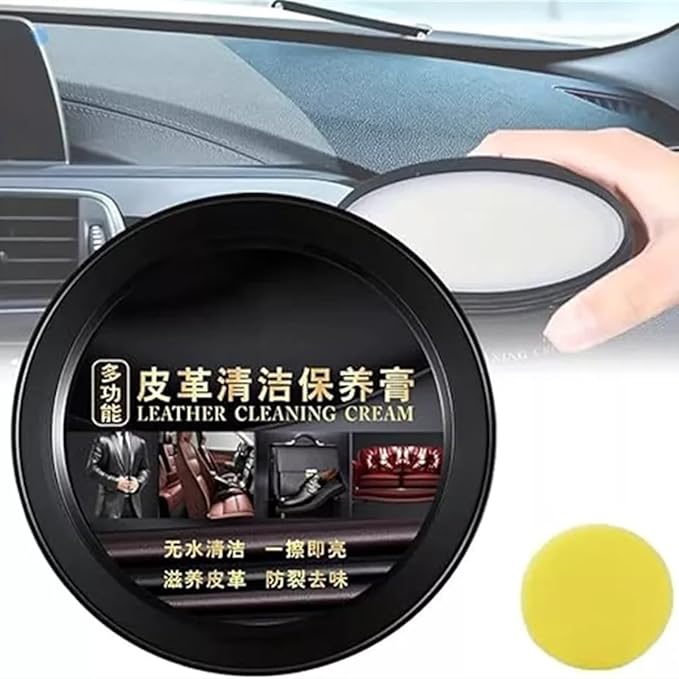 Leather Maintenance Cream for Cars, Leather Repair Kit Car Interior, Interior Leather Cleaning Cream, Car Leather Conditioner Oil Paste (1Pcs)