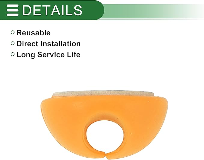 Motoforti Universal Cable Holder Clip Cable Clip Cord Management Organizer, 28x15mm, Durable, Silicone, Yellow for Car Dashboard TV PC Laptop Office Desk