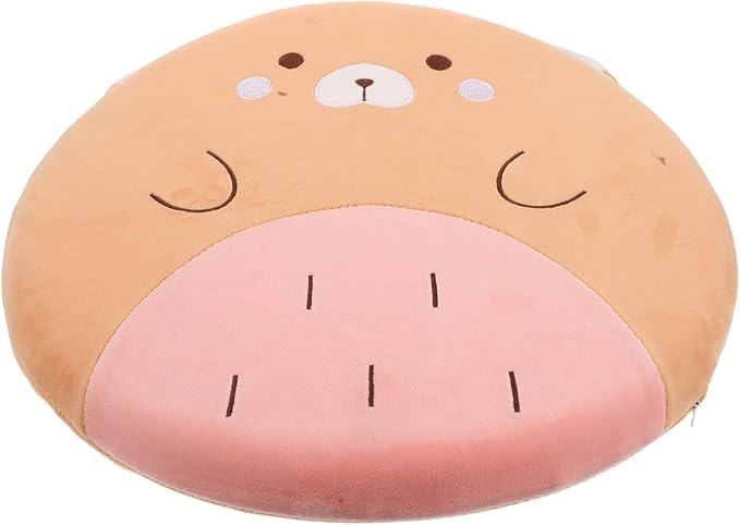 Luxshiny Memory Foam Car Seat Cushion and Office Chair Cushion, Small Bear Design, Vehicle and Desk Seat Pad for Drivers and Home Use, Lumbar Support for Comfort and Posture