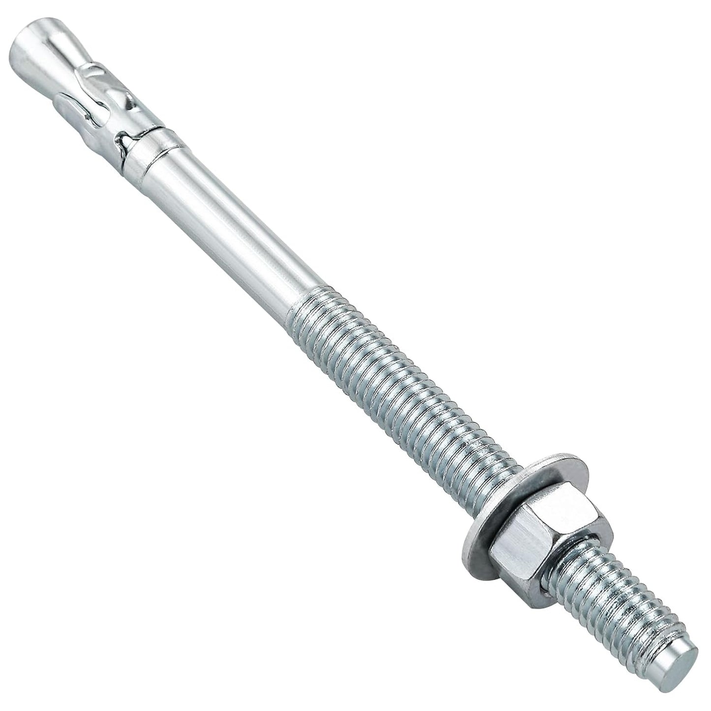 1/4x3 10Pcs Inch Standard Fasteners for Heavy-Duty Zinc Wedge Anchors for Cement and Concrete