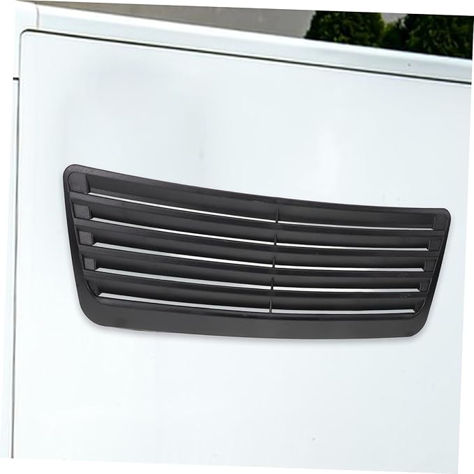 Levemolo Auto Intake Hood Vent Cover for Car Engine Hood Black Exterior Ventilation Grille Easy Installation Without Tools Enhances Airflow and Performance Fit for Car Modification
