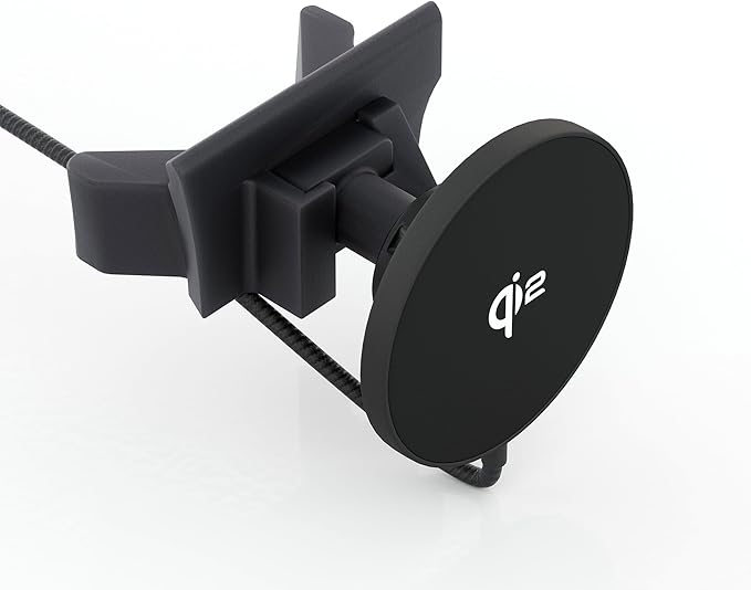 TWRAPS Dashboard Phone Charger for Rivian R1S & R1T, Compatible with MagSafe Cases & iPhone 17 Pro & Max, 25W Charging Puck Dash Mount Holder Anchors to AC Vents, R1 2021-2026 SUV & Truck Accessories