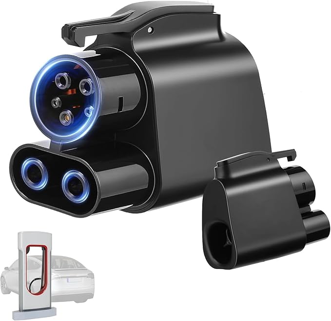 NACS to CCS1 Charger Adapter Compatible with Tesla Superchargers, Upgraded Tesla Supercharger to CCS1 Charger Adapter (500A, 1000V), Fast Charge for Electric Vehicle
